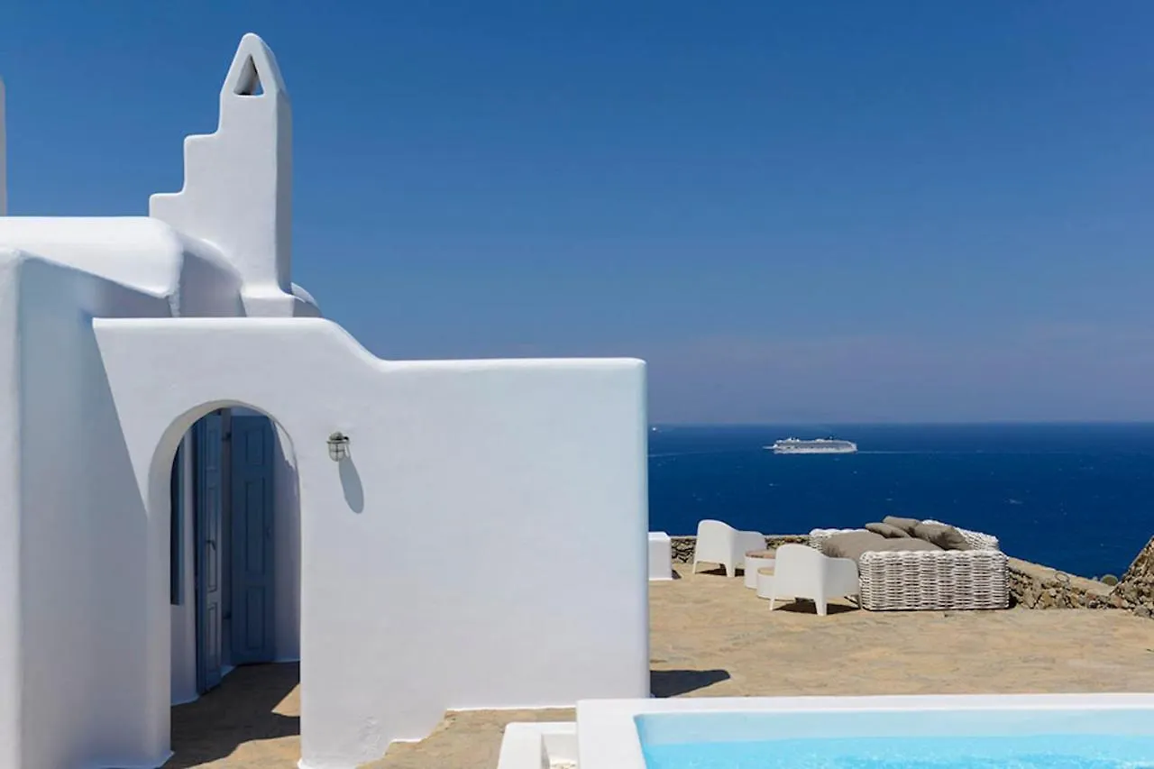 Villa Crystal With Private Pool By Diles Villas Houlakia  그리스